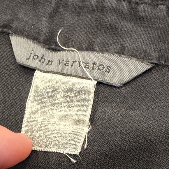 John Varvatos Charcoal Black Polo Shirt Size M - Picture 2 of 6